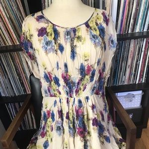 Boden purple floral print dress!